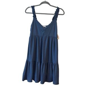 Arizona Jean Company Textured‎ Blue Sundress